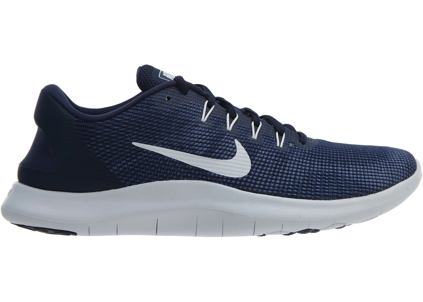 Nike Flex 2018 Rn Midnight Navy White Men's - AA7397-400 - US