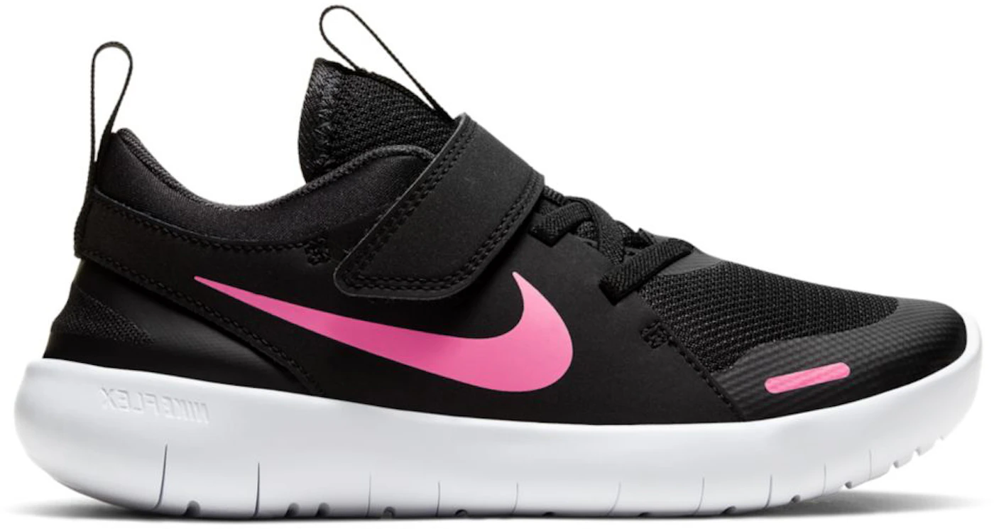 Nike Flex Contact 4 Black Pink Glow (PS) Kids' - CJ2072-002 - US