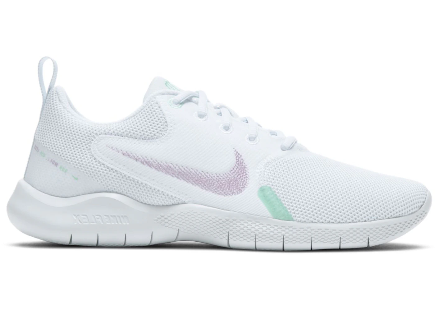 Nike Flex Experience Run 10 White Violet Shock (Women's) - CI9964-101 - US