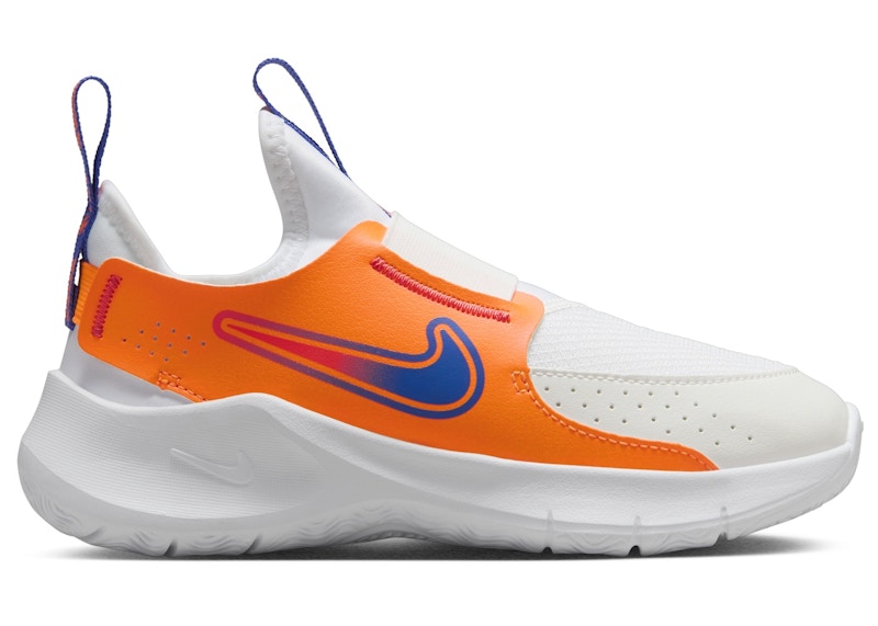 Pre-owned Nike Flex Runner 3 Astronomy Blue Sneakers In White/total Orange/team Orange In Multi