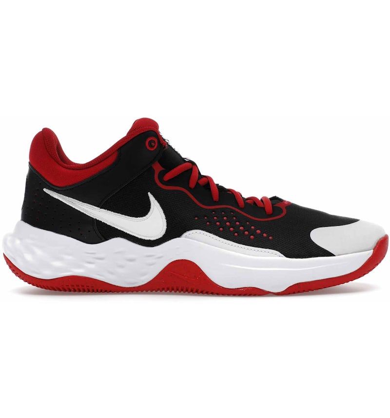 Mid Basketball Shoes Fly High Shoes Nike Fly By Mid Red Black