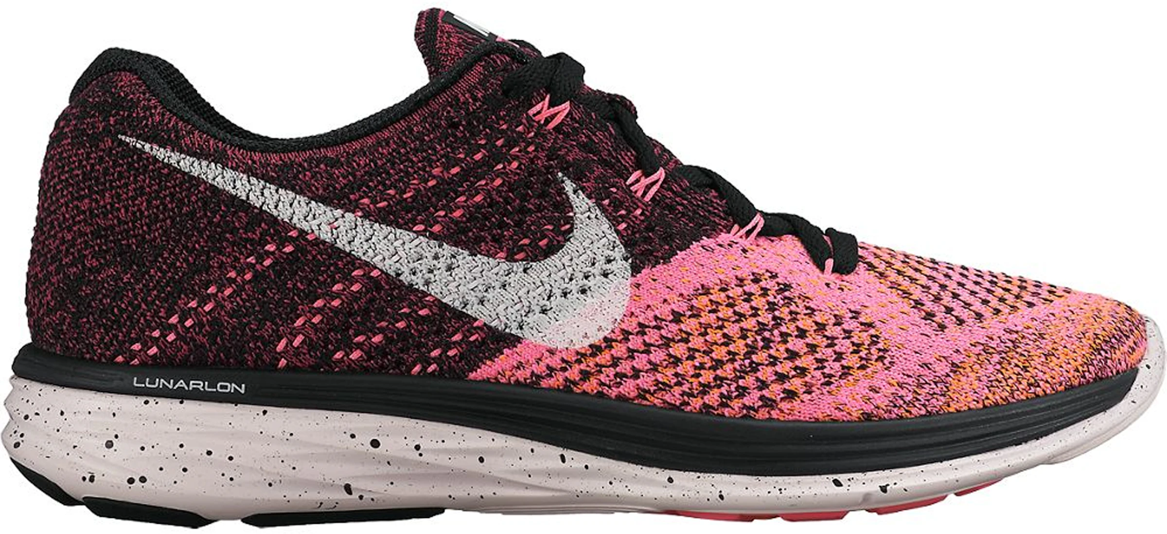 Nike Flyknit Lunar 3 Black Pink (W) - 698182-002 ES
