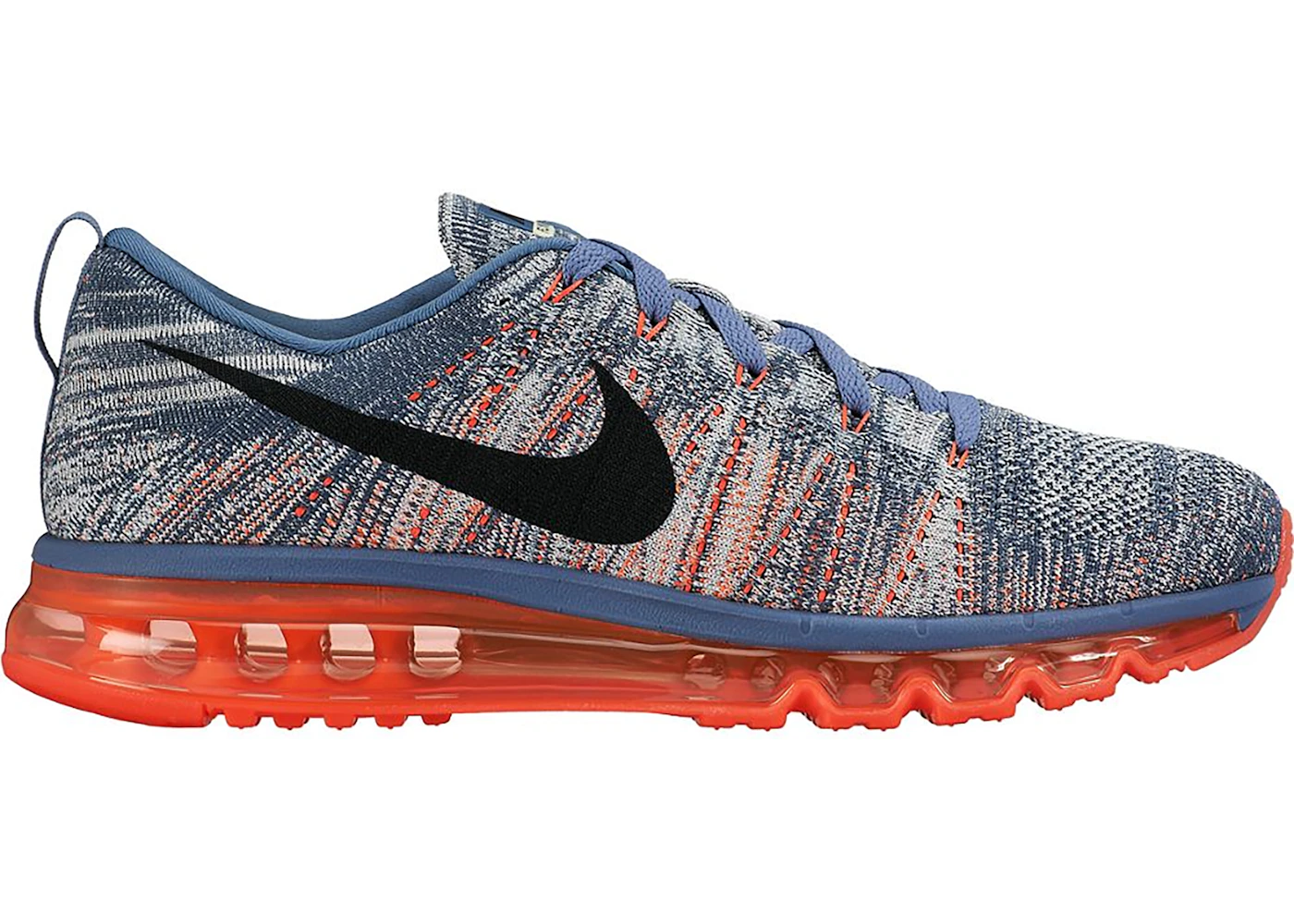 Nike air max sales flyknit blue orange