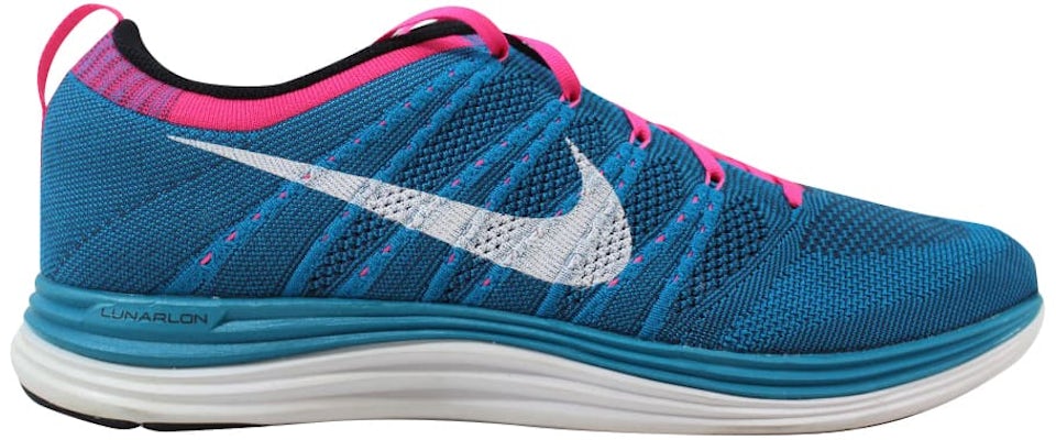 svært Moden Tag ud Nike Flyknit One+ Neon Turquoise/White-Squadron Blue-Pink Flash Men's -  554887-414 - US