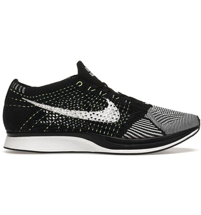 Nike Flyknit Racer Black White Volt Men's 526628-011 US