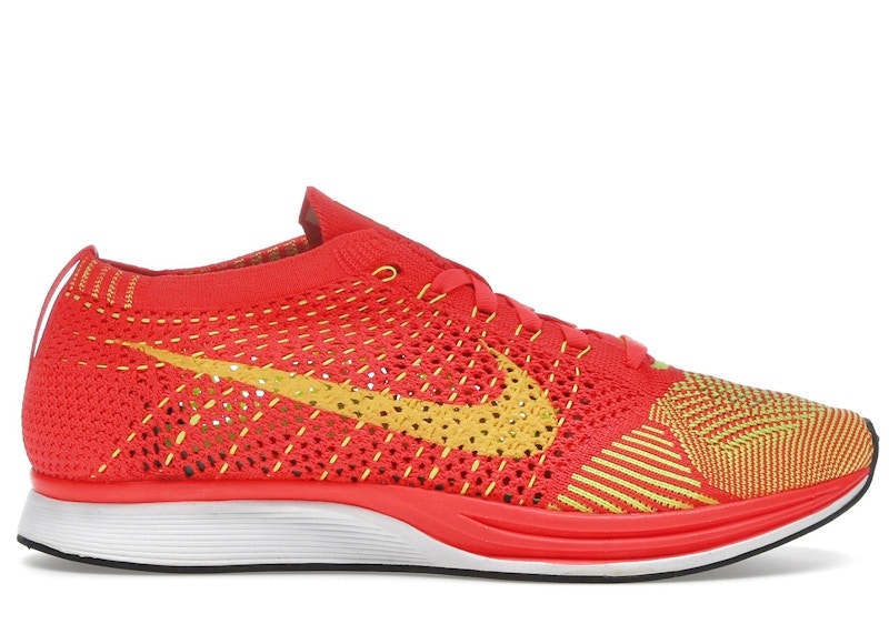 Nike Flyknit Racer Bright Crimson Volt