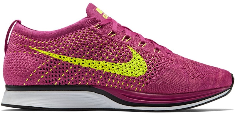 nike flyknit racer yellow