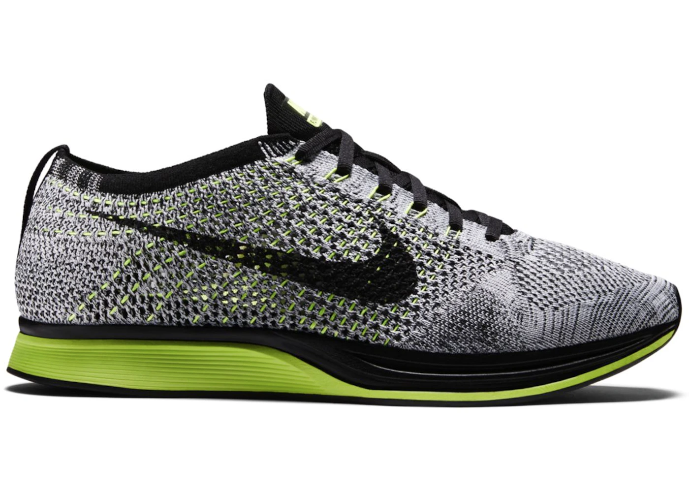 Nike flyknit racer grey volt black Clearance