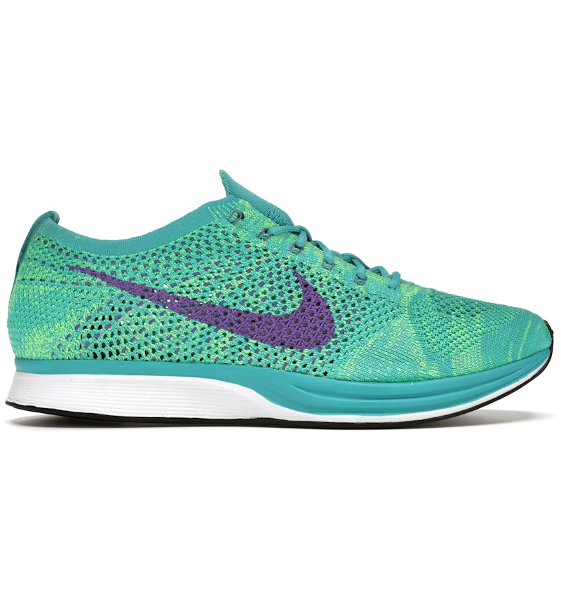 Nike Flyknit Racer Sport Turquoise Hyper Grape Men's 526628-301 US