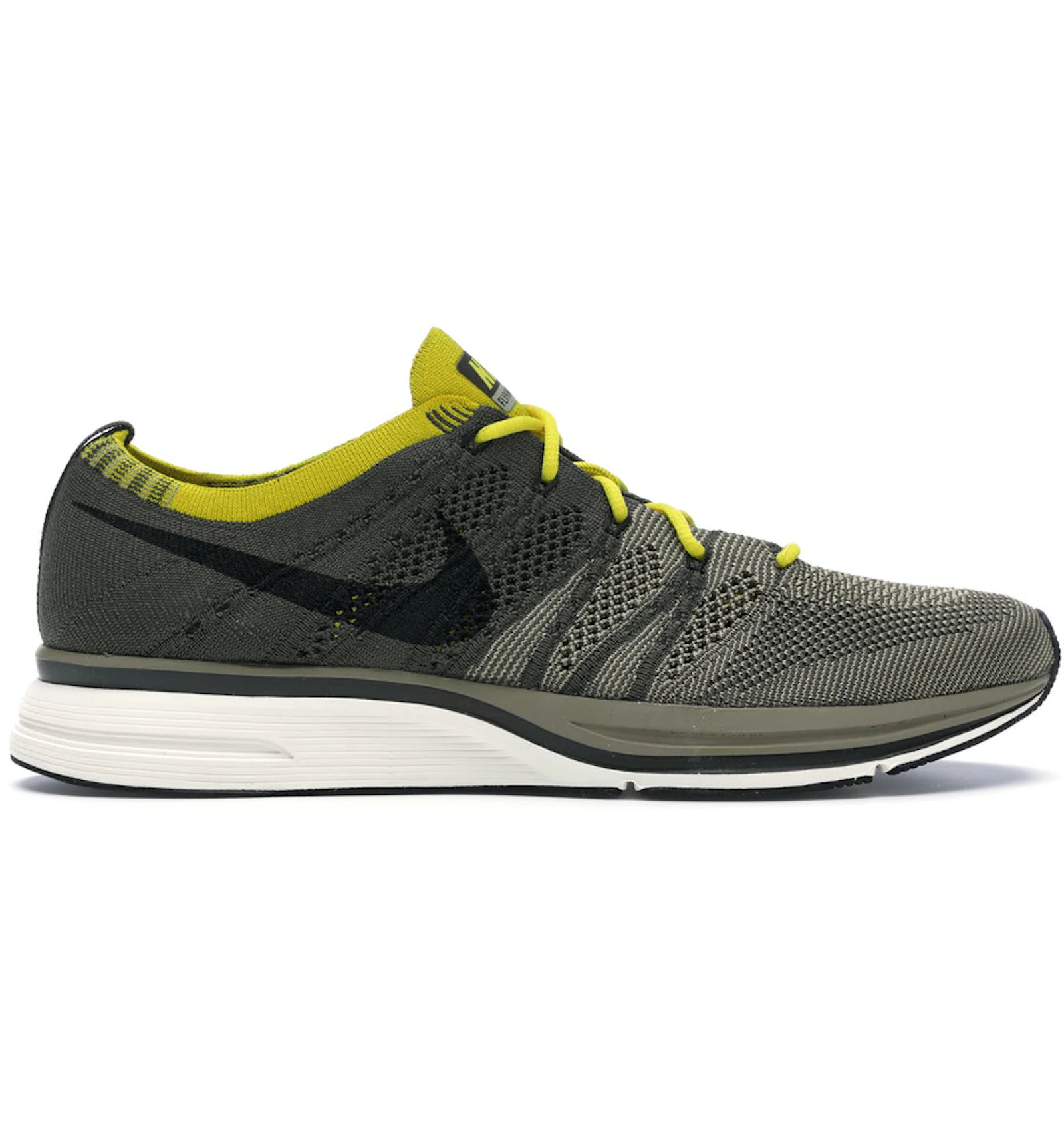 Nike Flyknit Trainer Cargo Khaki Bright Citron