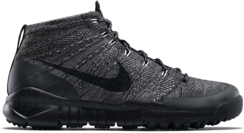 Nike Flyknit Trainer Chukka FSB Schwarz Dunkelgrau Herren 625009 003 DE