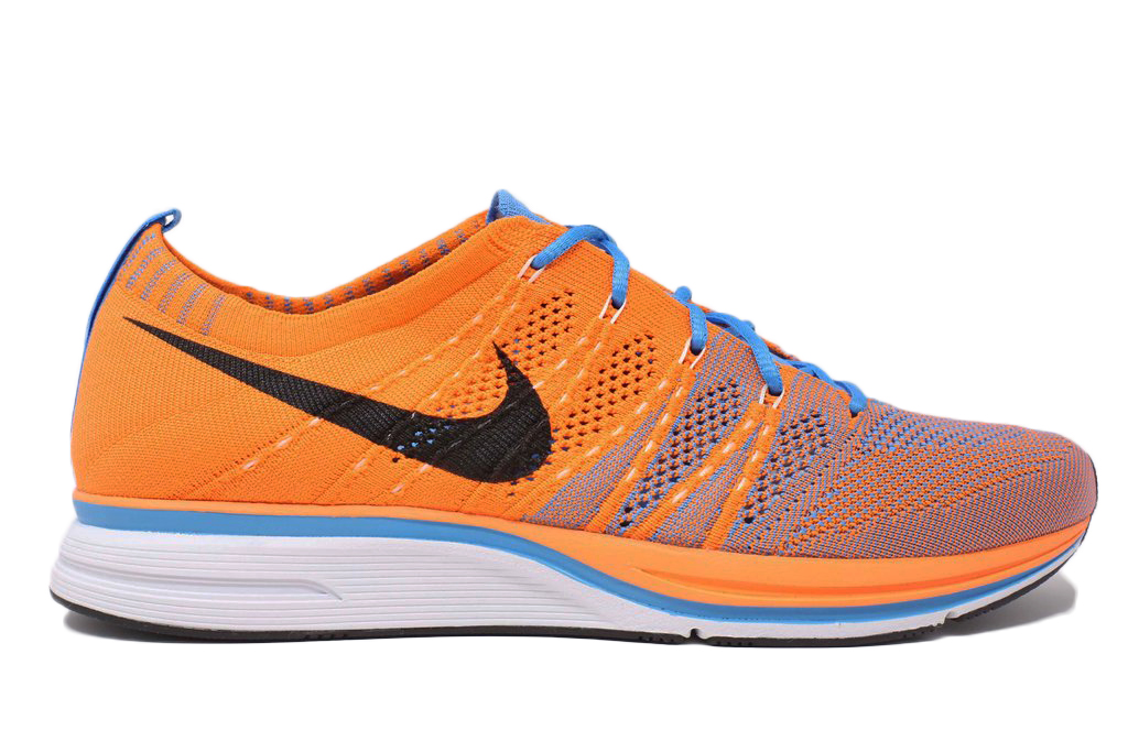 Nike Flyknit Trainer+ Total Orange Blue Glow