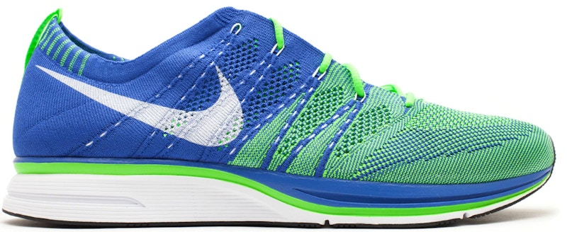 nike flyknit trainer electric green