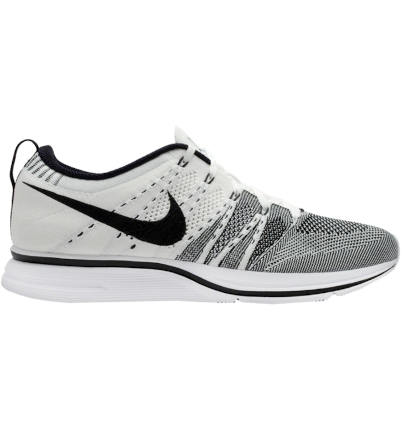 Nike Flyknit Trainer+ White Black Men's 532984-100 US