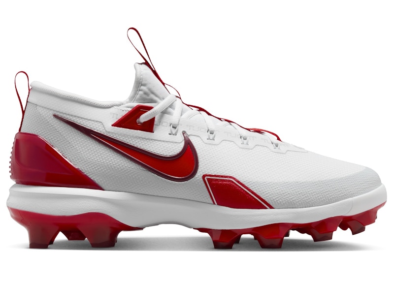 Nike Force Trout 9 Elite MCS White Pure Platinum Team Red University Red - FZ0884-101