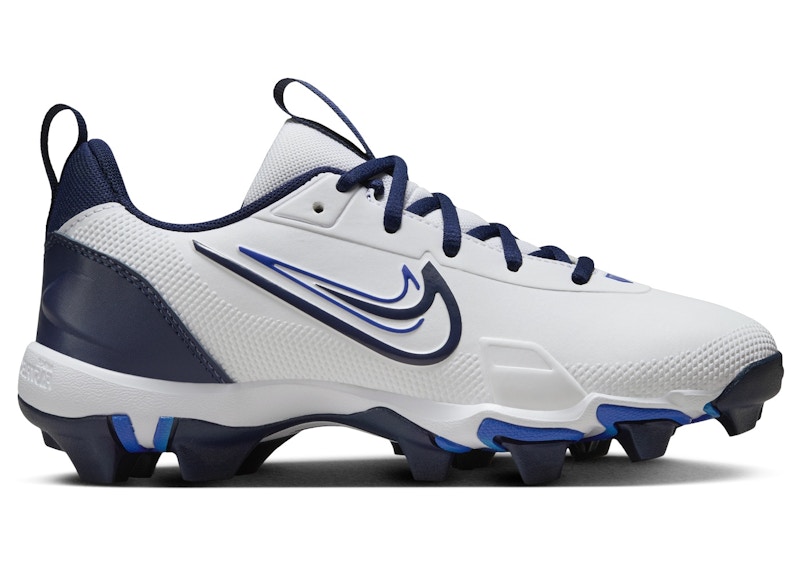 Pre-owned Nike Force Trout 9 Keystone Sneakers In White/hyper Royal/midnight Navy Blue