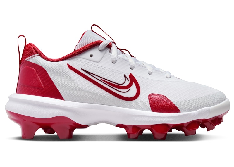 NIKE Pre-owned Force Trout 9 Pro Mcs University Red Sneakers In White/pure Platinum/team Red