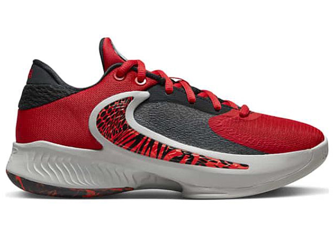 Pre-owned Nike Zoom Freak 4 Safari (gs) In University Red/safety Orange/black