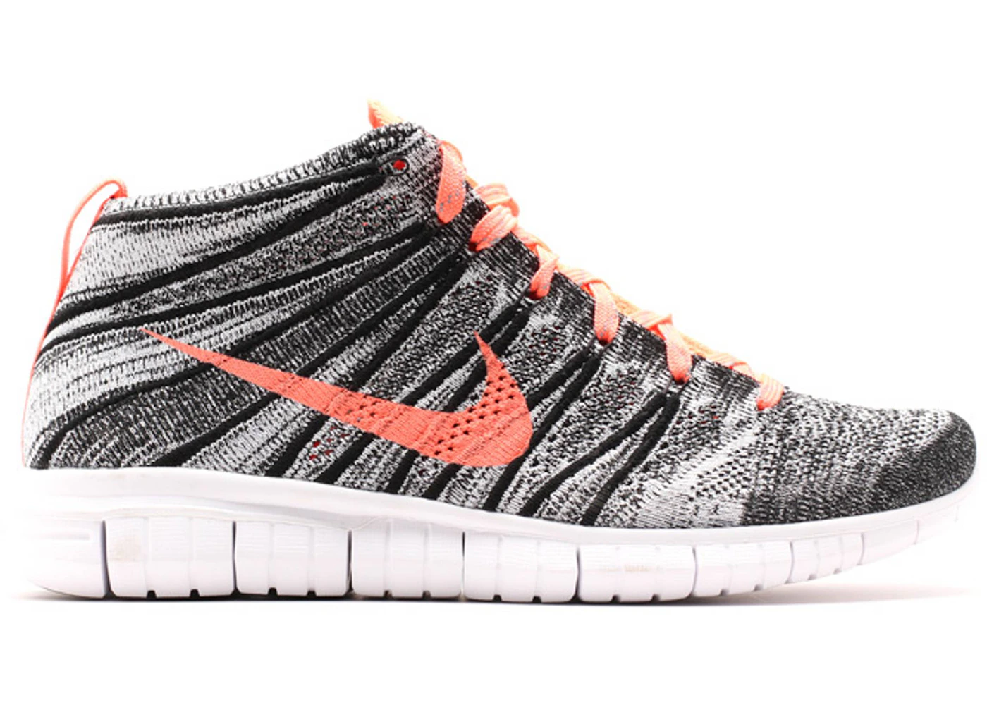 Nike Free Flyknit Chukka Black Mango Women s