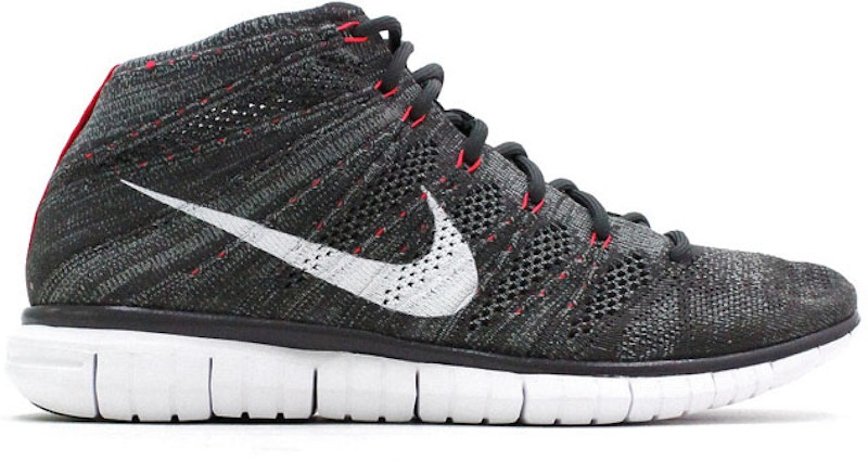 Nike free clearance flyknit chukka black/grey-white