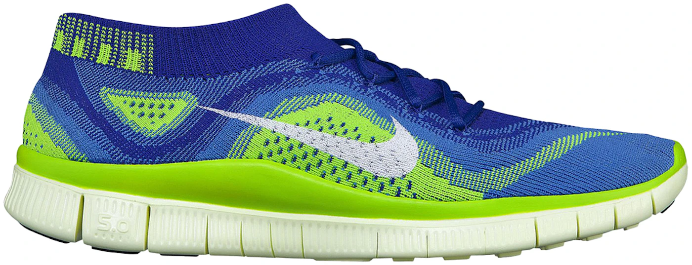 Geld rubber morgen afvoer Nike Free Flyknit Game Royal Electric Green (Women's) - 615806-414 - US