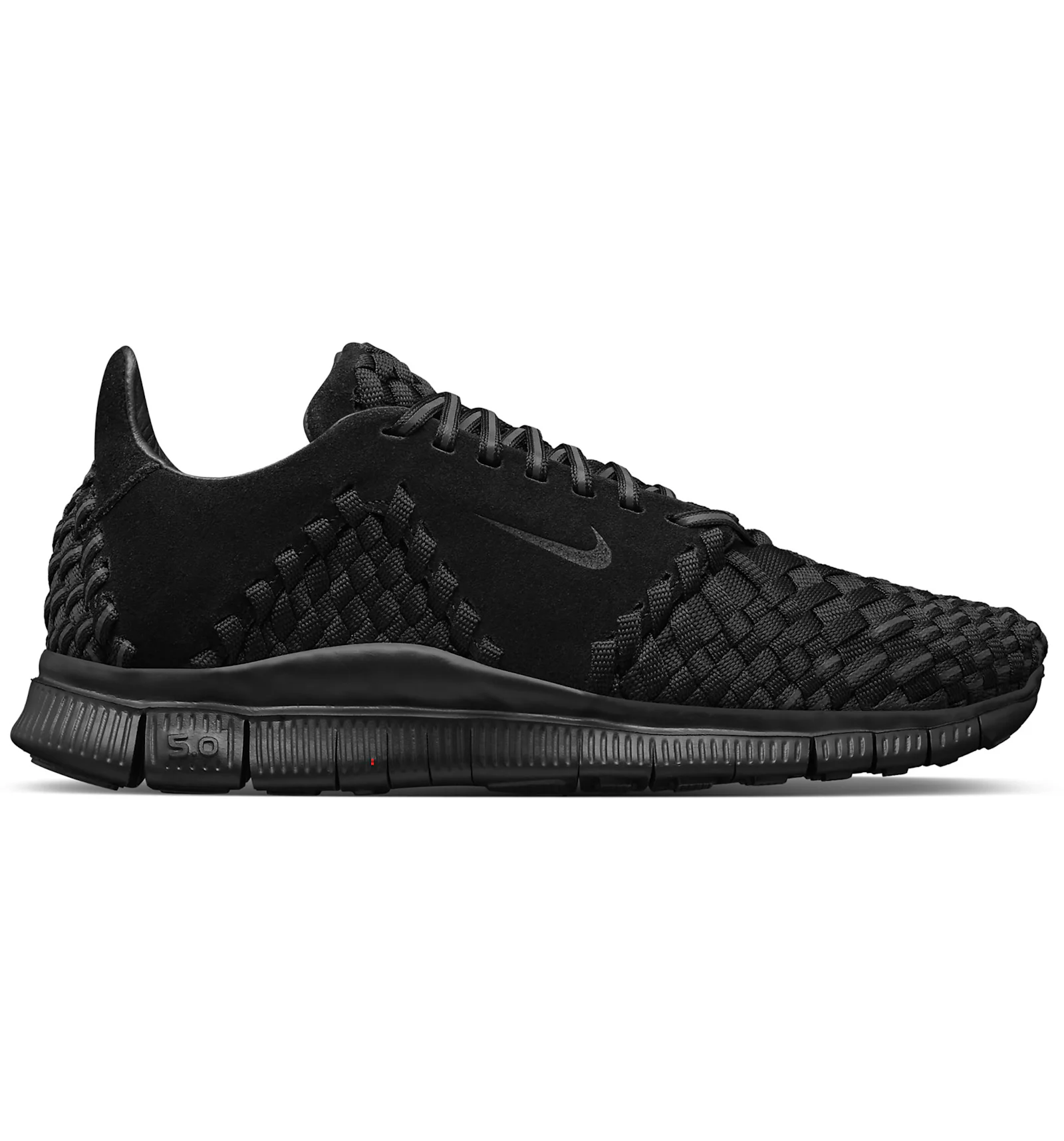 Nike Free Inneva Woven 2 Triple Black Suede Men s 813040 001 US