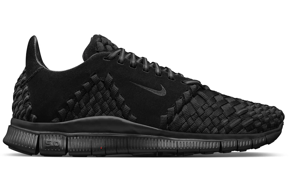 Nike Free Inneva Woven 2 Triple Black Suede Men s 813040 001 US