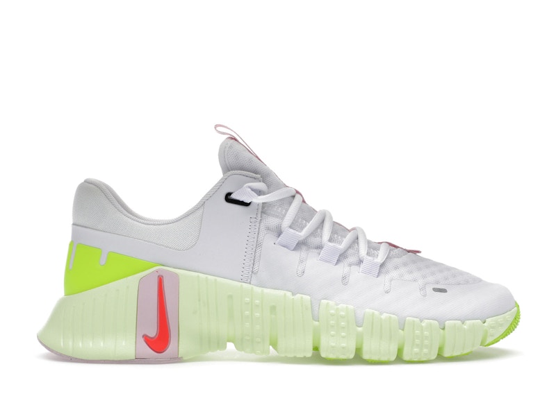 NIKE Pre-owned Free Metcon 5 (women's) Sneakers In White/barely Volt/pink Foam In Multi