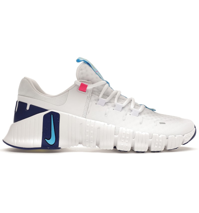 Nike Free Metcon 5 White Aquarius Blue Men's - DV3949-103 - US