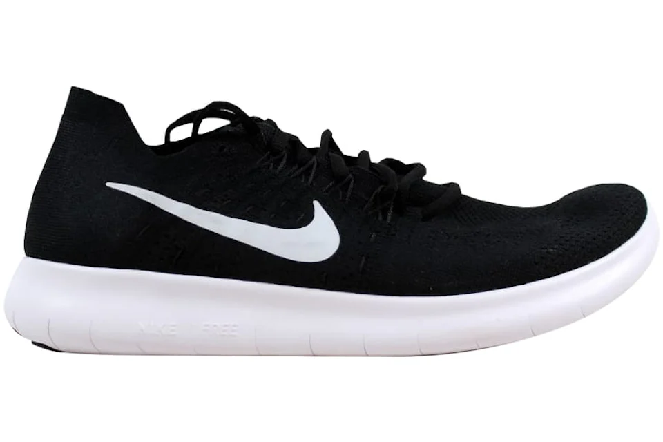 Nike free rn flyknit 2017 women's all black Clearance