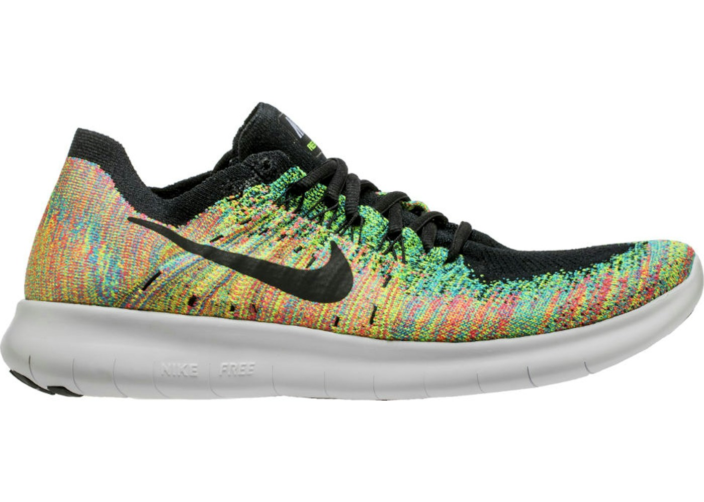 Nike Free Rn Flyknit 17 Multi Color 0843 005 Nike Free Rn Flyknit 17 Multi Color 0843 005