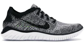Free rn flyknit 2018 top womens black white-pink foam