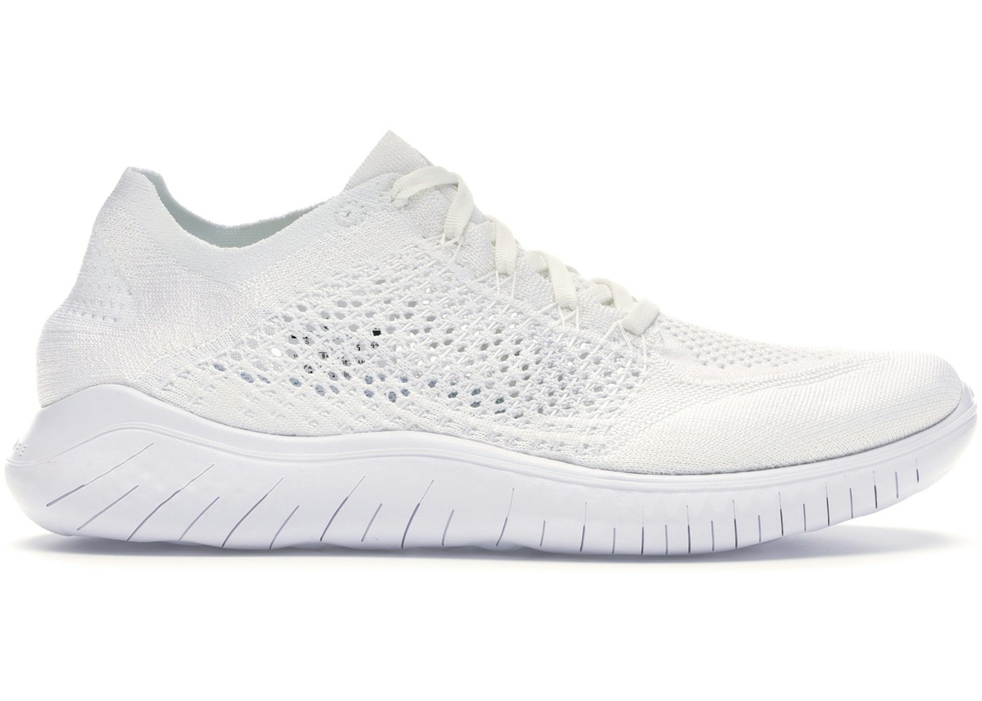 Nike Free RN Flyknit 2018 Triple White - 942838-103