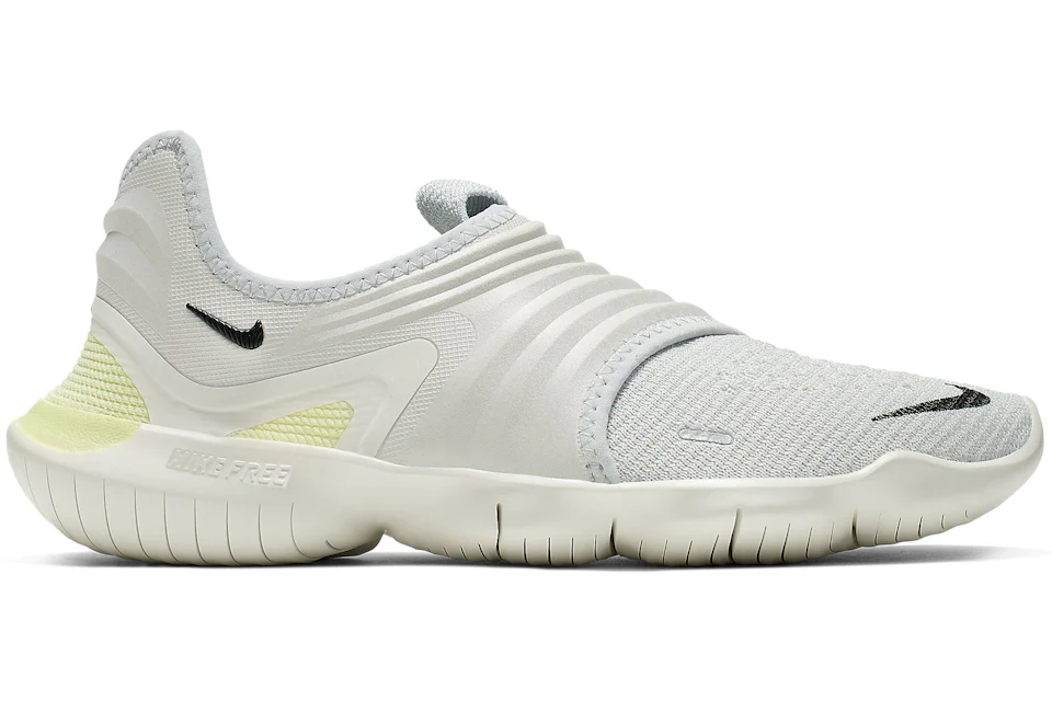 Nike Free RN Flyknit 3.0 Pure Platinum Luminous Green Women s
