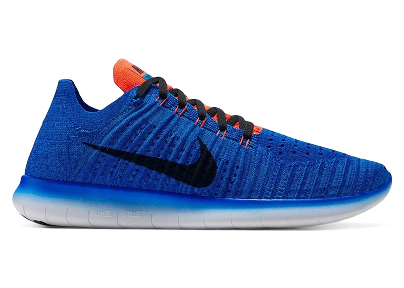 Nike Free RN Flyknit Racer Blu Arancio