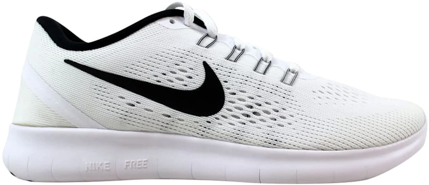Nike Free RN White/Black (Women's) - -