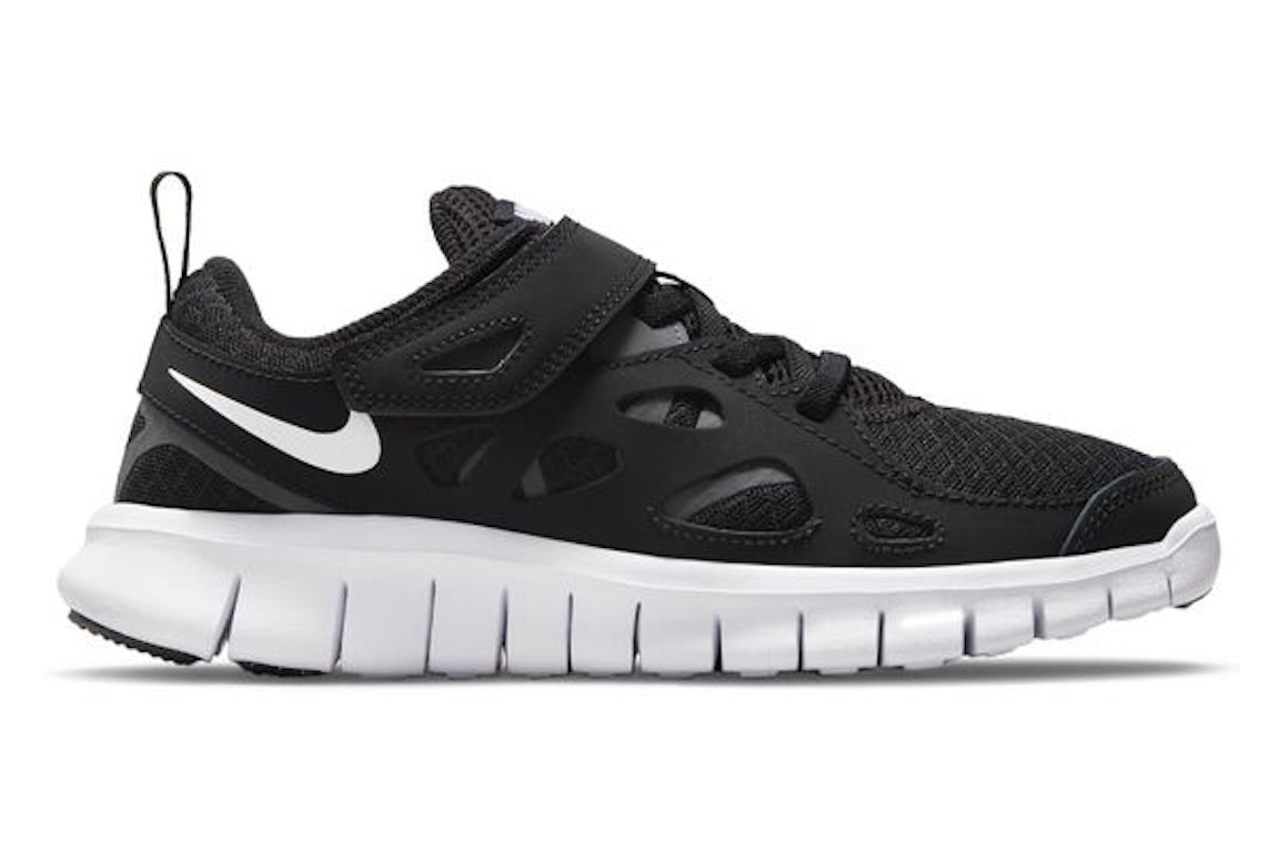 Pre-owned Nike Free Run 2 Black White (ps) In Black/dark Grey/white
