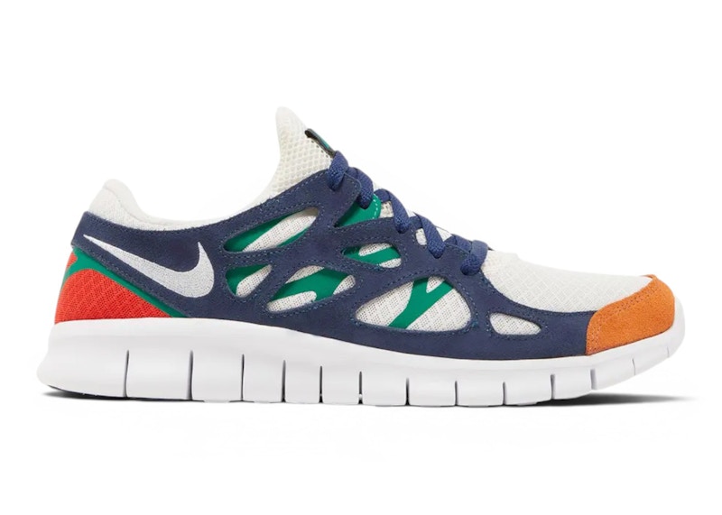 Nike Free Run 2 White Multi Color