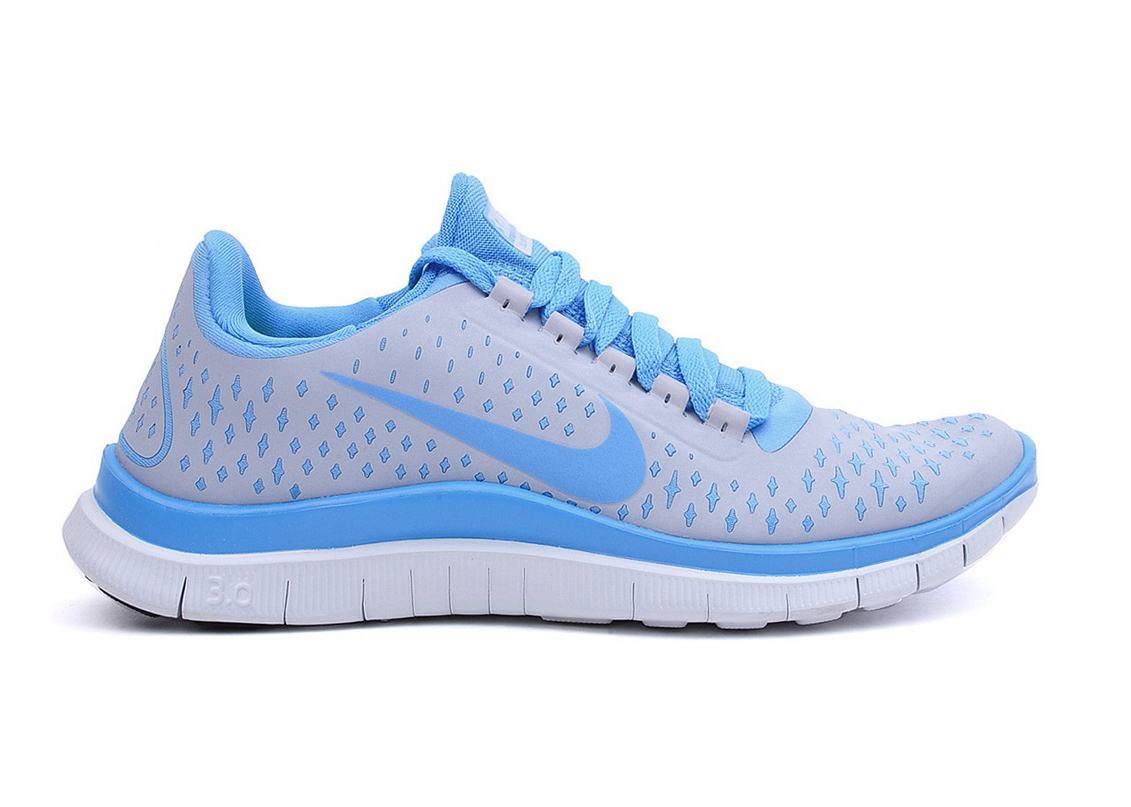 Nike Free Run 3.0 V4 Wolf Grey University Blue (Women's) - 511495
