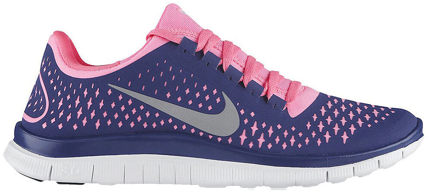 leopardo muerto Marcha atrás Nike Free Run 3.0 V4 Deep Royal Blue Pink (Women's) - 511495-406 - US