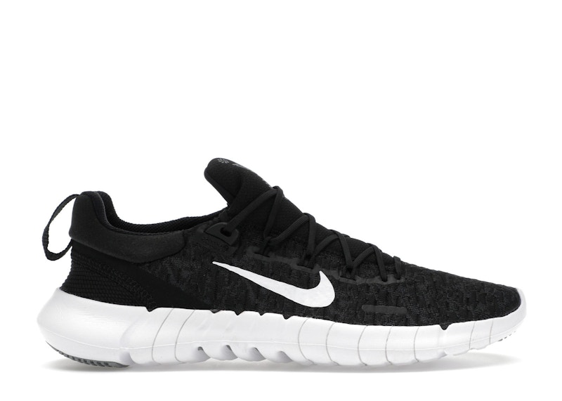 Pre-owned Nike Free Run 5.0 (women's) Sneakers In Black/dark Smoke Grey/white