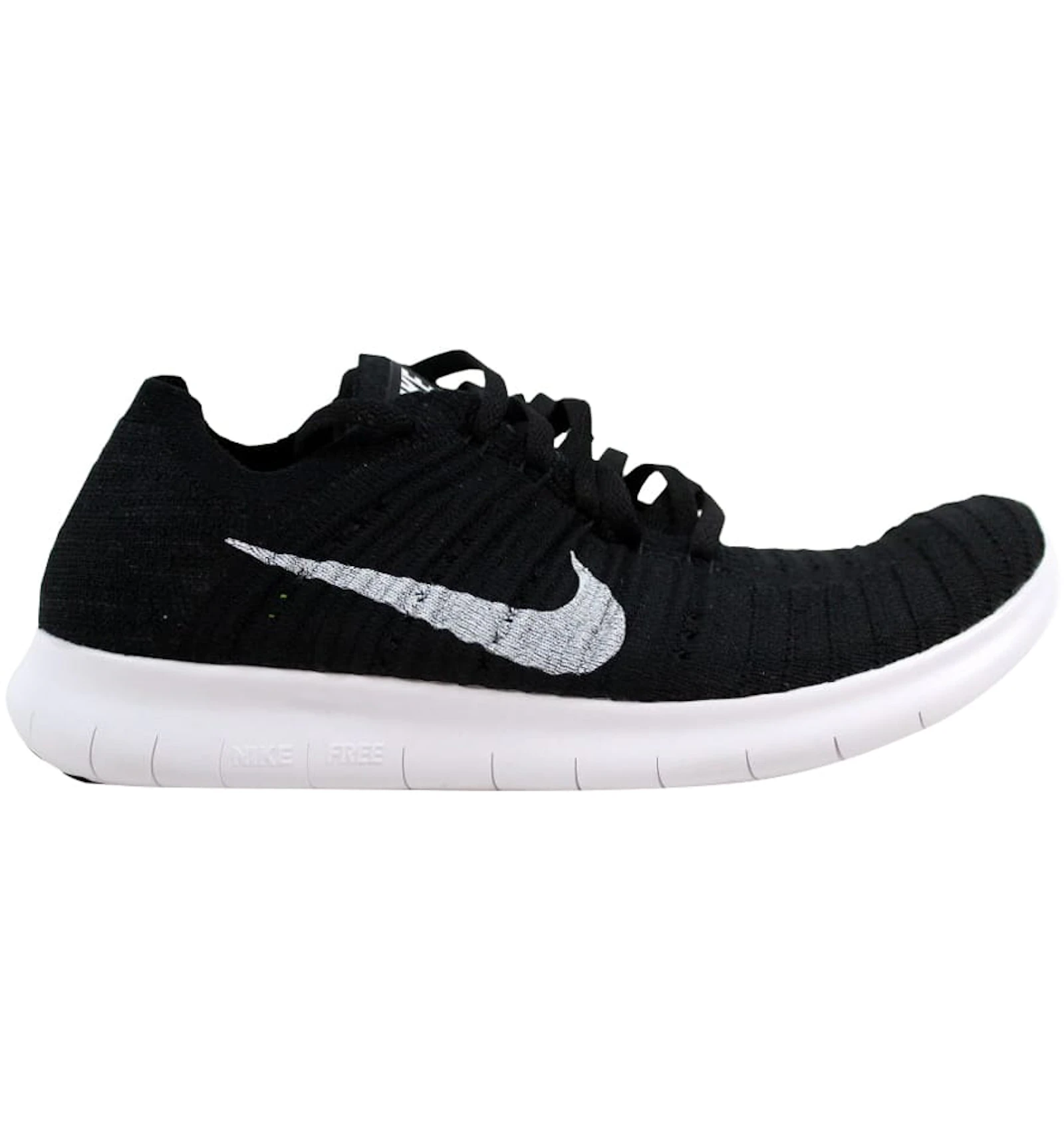 Nike Free Run Flyknit Black White 1069 001 Us Nike Free Run Flyknit Black White 1069 001 Us