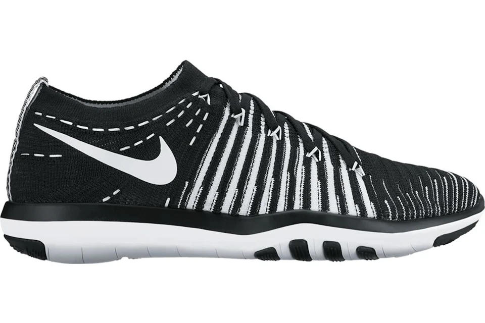 Nike Free Transform Flyknit Black White Women s 833410 010 US