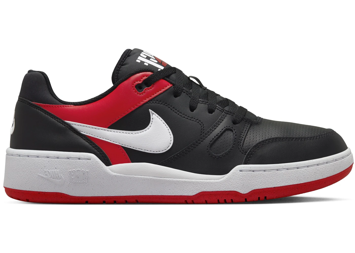 Nike Full Force Low Black University Red White Men's - FB1362-003 - GB