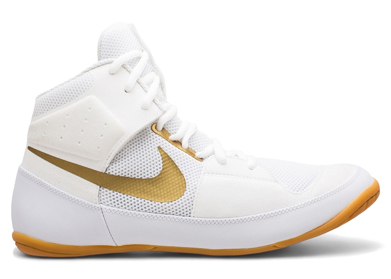 Nike Fury - Men's Wrestling Shoes - White / Gold - AO2416-170