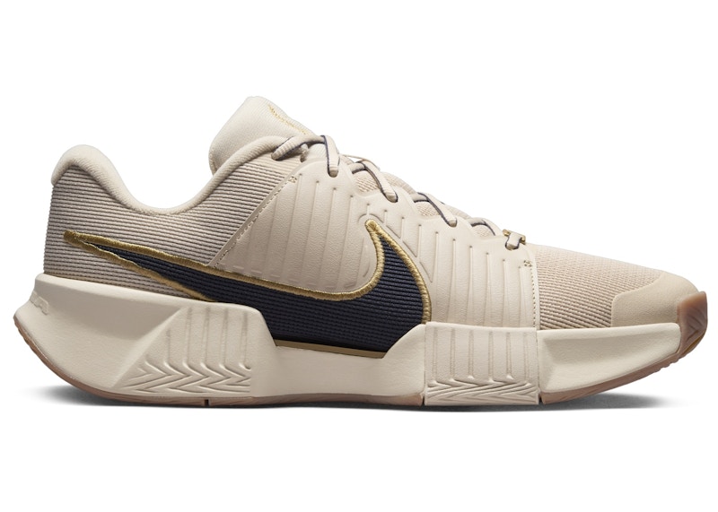 Pre-owned Nike Men's  Gp Challenge Pro Hc Premium Thunder Blue Sneakers In Sanddrift/metallic Gold/gum Medium B