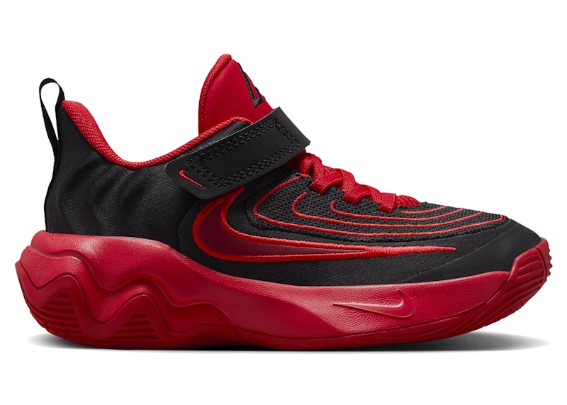 Pre-owned Nike Giannis Immortality 4 Sneakers In Black/university Red/team Red