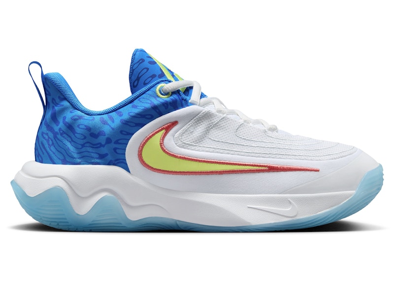 Pre-owned Nike Giannis Immortality 4 Se Light Lemon Twist Sneakers In White/photo Blue/hyper Royal