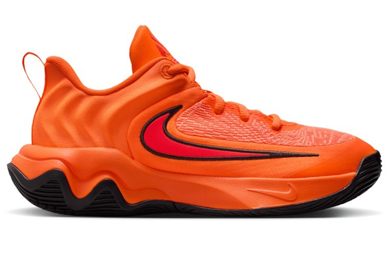 Pre-owned Nike Giannis Immortality 4 Bright Crimson Sneakers In Total Orange/black/safety Orange
