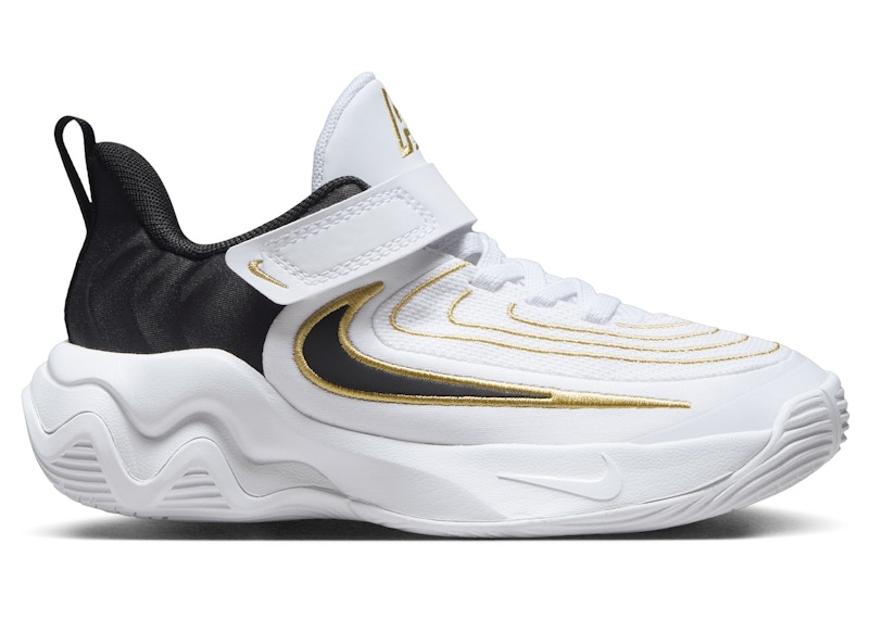 Pre-owned Nike Giannis Immortality 4 Sneakers In White/metallic Gold/black